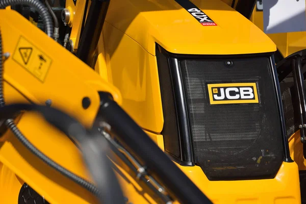 Kaunas Litvánia 2022 Március Közel Jcb 4Cx Markoló Traktorhoz Litvániai — Stock Fotó