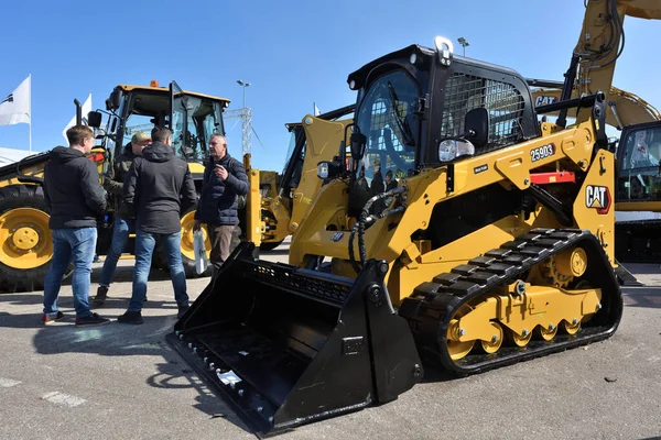 Kaunas Litouwen Maart 2022 Caterpillar Compact Track Loader 259D3 Model — Stockfoto