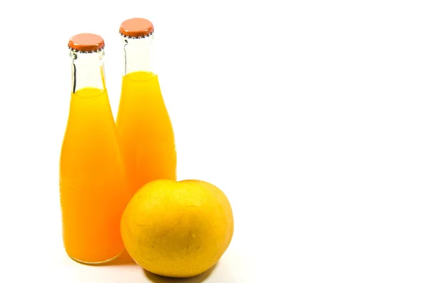 Appelsinjuice og pære – stockfoto