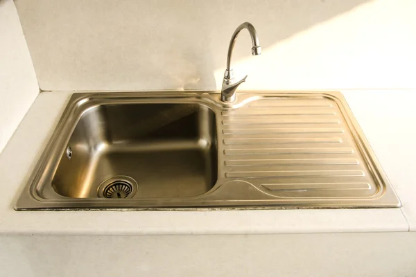 Stainless Steel Sink — Stock Photo, Image