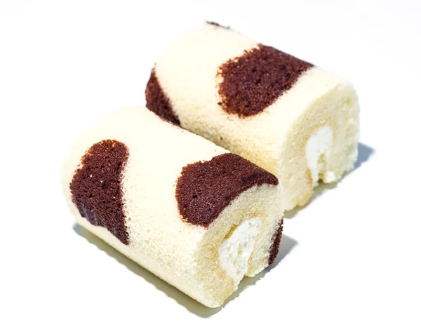 Mini Roll cake dessert — Stock Photo, Image