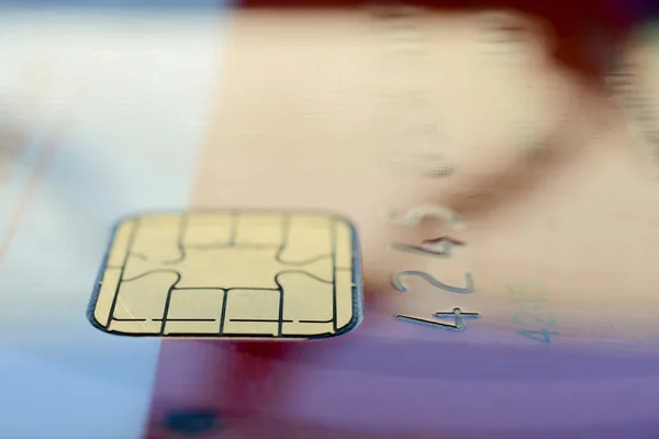 Närbild av ett kreditkort — Stockfoto