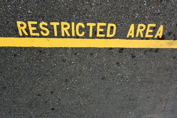 Restricted Area Sign — Stock Photo, Image