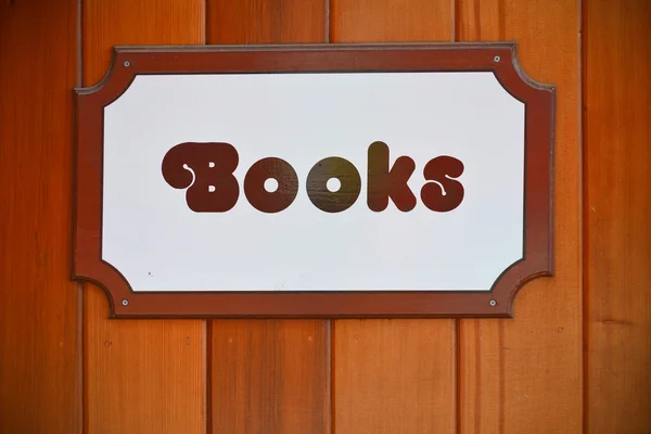 Books shop sign — Stock Photo, Image