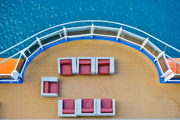 Cruise schip dek — Stockfoto