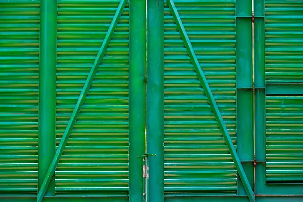 Security Green Gate — Stock Photo, Image