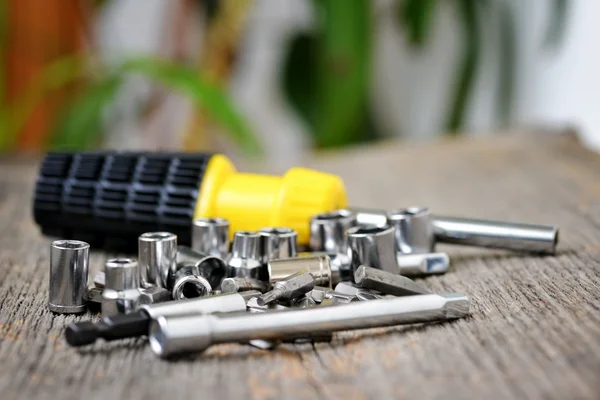 Screwdriver and bits — Stock Photo, Image