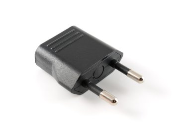 siyah adaptörü konektör yuvası