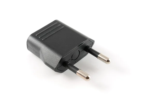 Black adapter connector socket — Stock Photo, Image