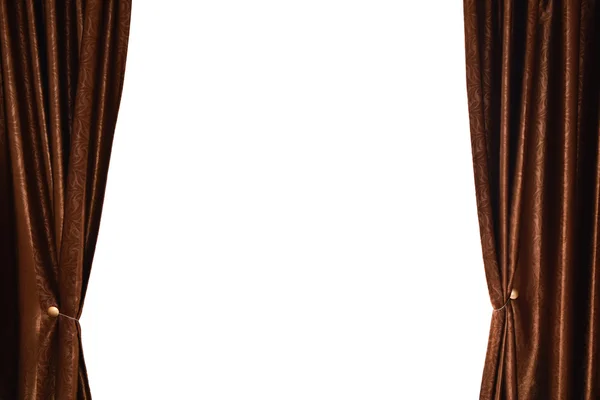 Brown curtain — Stock Photo, Image