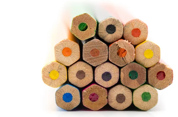 Muchos lápices de colores — Foto de Stock