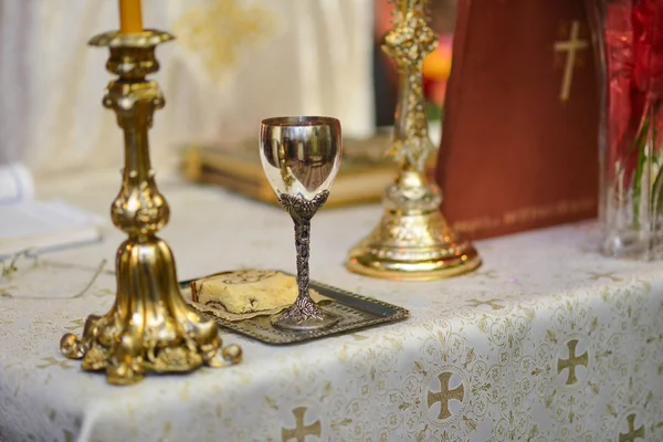 キリスト教の教会のテーブル — ストック写真