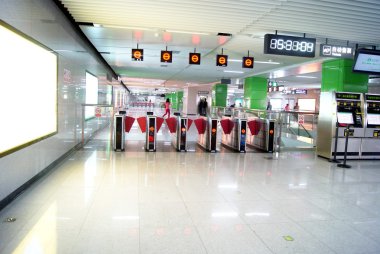 Metro istasyonunda, shenzhen, Çin