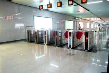 Metro istasyonunda, shenzhen, Çin