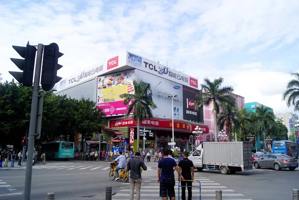 深圳市羌北街道景观，在中国 — 图库照片