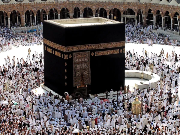 Makkah kaaba Hadj moslims Rechtenvrije Stockafbeeldingen