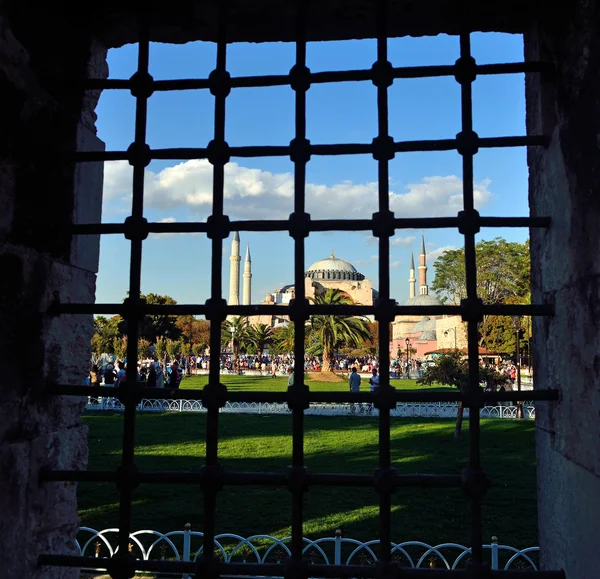 Vista da Hagia Sophia em Istambul, Turquia — Fotografia de Stock