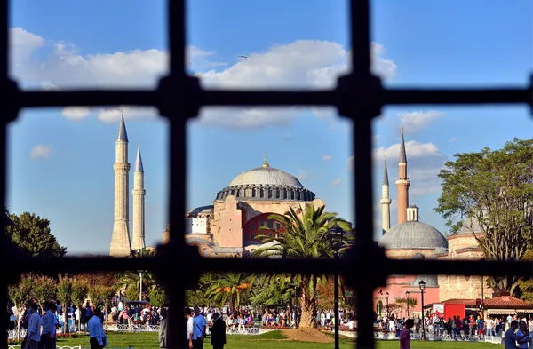 Vista da Hagia Sophia em Istambul, Turquia — Fotografia de Stock