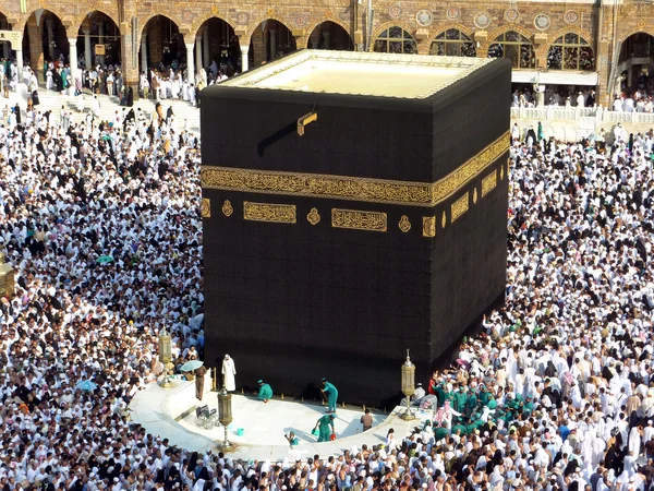 Makkah Kaaba Hajj muzulmánok — Stock Fotó