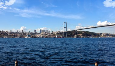 Turizm ve Finans Merkezi güneşli bir günde istanbul manzara