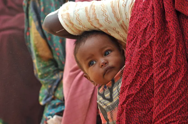 Hunger Refugee Camp — Stock Photo, Image