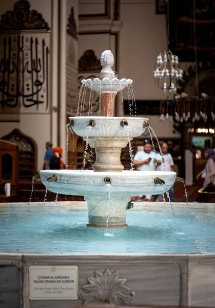 Bursa Turkey August Interior View Grand Mosque Ulu Cami August — Fotografia de Stock