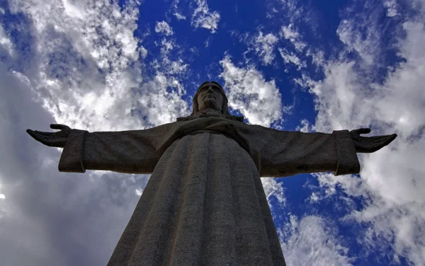Cristo-rei, Kristus konungen staty i Lissabon — Stockfoto