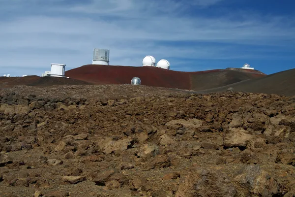 Обсерватории в Мауна-Кеа (MKO) - Биг-Айленд, Гавайи — стоковое фото