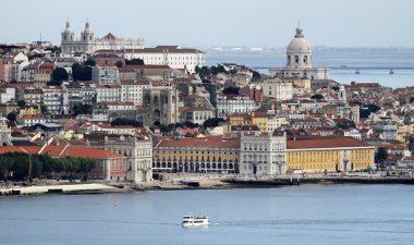 View of Alfama and Graca, Lisbon - Portugal clipart