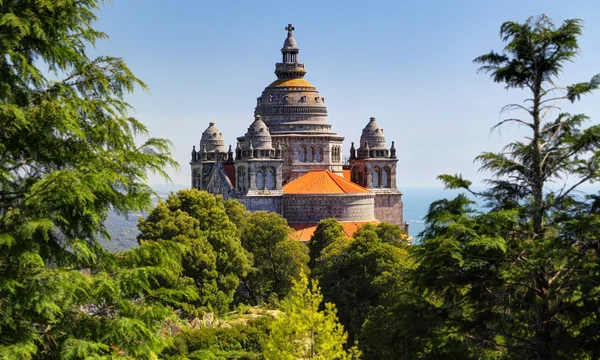 De basiliek santa luzia in de buurt van viana castelo, portugal — Stockfoto