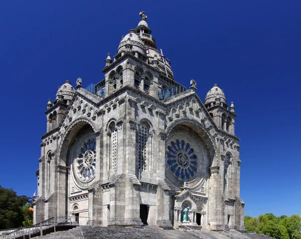 Přední části baziliky de santa luzia, Portugalsko — Stock fotografie