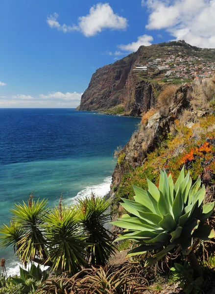 Cliff Cabo Girao na costa sul da Madeira Portugal 02 — Fotografia de Stock