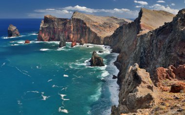 Kuzey Sahili ponta de sao lourenco Madeira, hdr-görüntü