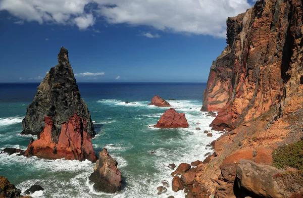 Ponta de sao lourenco Madeira, Portekiz 04 kuzey sahil şeridi — Zdjęcie stockowe