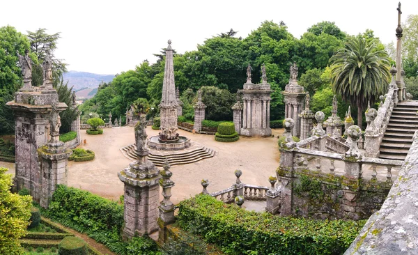 Церковь Santuario Nossa Senhora dos Remedios в Ламегу, Португалия — стоковое фото