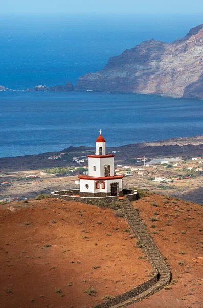 Frontera Daki Candelaria Kilisesi Çan Kulesi Hierro Kanarya Adaları — Stok fotoğraf