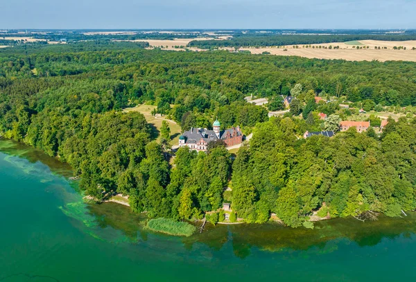 Luftaufnahme Von Schloss Wiligrad Bei Schwerin Deutschland — Stockfoto