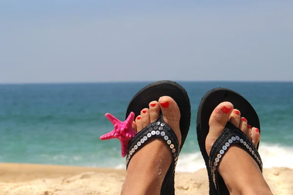 Relaxamento na praia — Fotografia de Stock