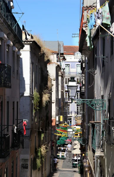 Lisbona strada tipica — Foto Stock