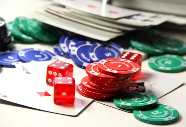 Poker items — Stock Photo, Image