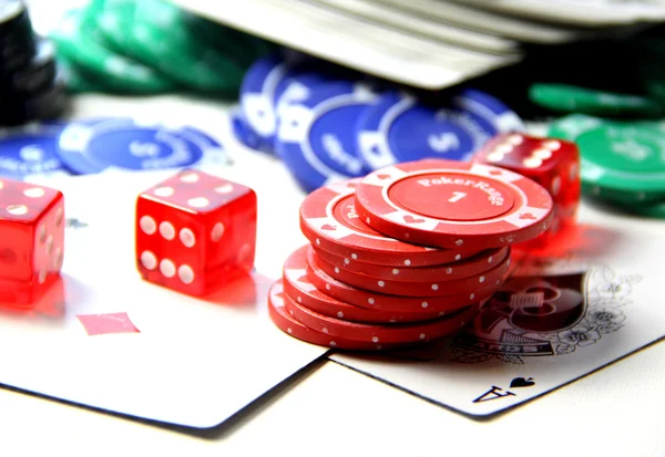 Poker items — Stock Photo, Image