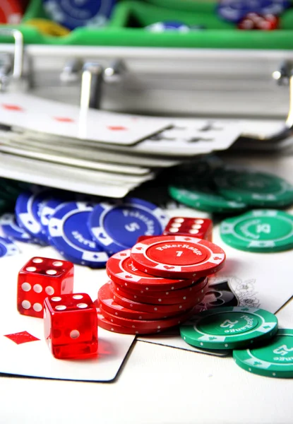 Poker items — Stock Photo, Image