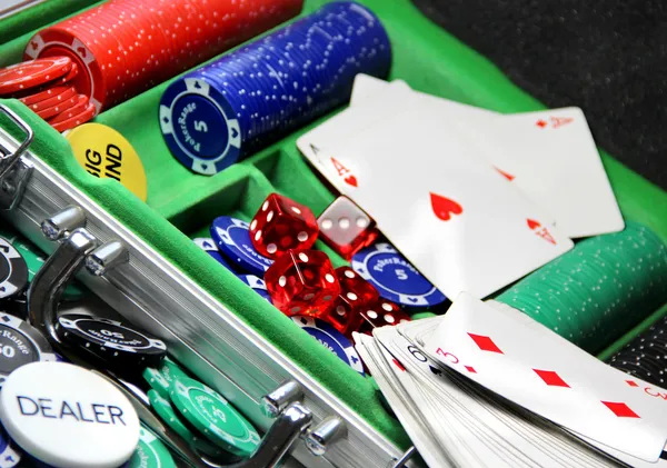 Poker items — Stock Photo, Image