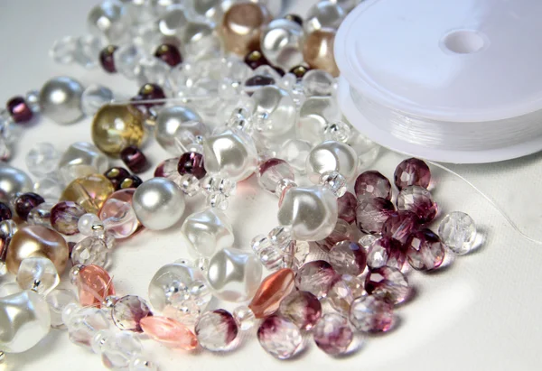 Beads and crystals — Stock Photo, Image