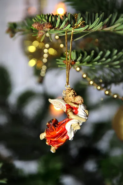 Jesus and Maria Christmas angel decoration — Stock Photo, Image