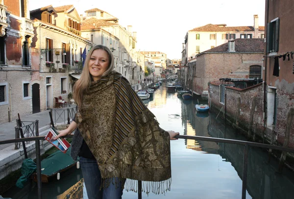 Mulher em Veneza — Fotografia de Stock