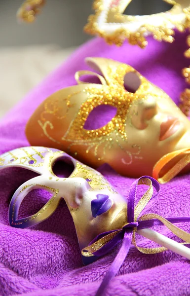 Belle maschere di carnevale veneziano — Foto Stock