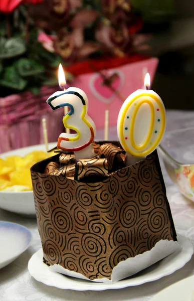 Bolo de aniversário — Fotografia de Stock