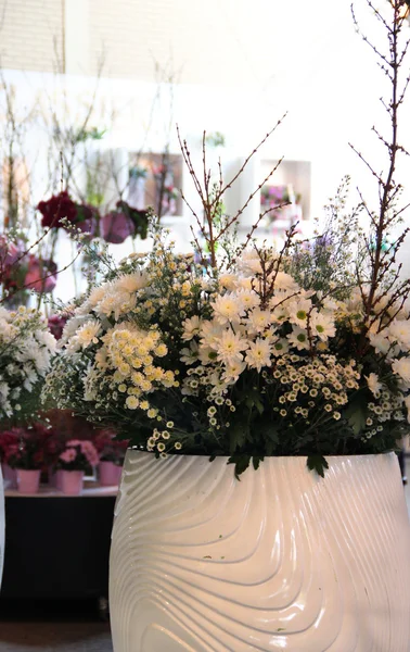 Fehér esküvői virágok — Stock Fotó