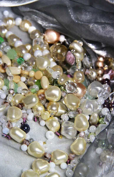 Mix of beautiful luxury bijou and jewels — Stock Photo, Image